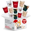 AKITAInk Bicchieri caffe carta - 1000 PZ - 75 ml, bicchieri caffè monouso usa e getta, biodegradabili, bicchieri natale per Feste Motivo Invernale, Natalizi addobbi, Asporto Bevande Calde
