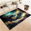 Generic Tappeto con Stampa Fantasy Nuvole da sogno Lavabile in Lavatrice Soft Touch 120 x 180 cm Tappeto Durevole per Soggiorno Camera da Letto Colorato Tappetino per l'ingresso Antiscivolo
