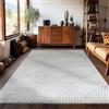 Carpetsale24 Tappeto Salotto Moderno Grigio 240 x 340 cm Stile Scandinavo Boho 3D - Tappeto Soggiorno Pelo CortoIdeale per Cucina e Camera da Letto