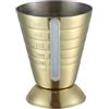 Ayztantine Dosatore Cocktail 15-25-30-50-60-75ml Misurino trasparente Jigger Strumenti Bar Misura Cocktail(Gold)