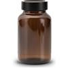 Koffs Design Spargitore per cacao e zucchero a velo in vetro marrone con inserto in acciaio inox, dosatore di cacao, cannella e zucchero a velo, spargitore per cacao, 200 ml, spargitore in polvere