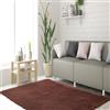 STGAO Tappeto Salotto 100 x 170 cm Antiscivolo Tappeto Shaggy Moderno Facile da Mantenere per Soggiorno Corridoio Cameretta, Marrone