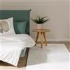 benuta Basic Tappeto salotto Furry - Crema 80x250 cm - Soffice salotto - Retro antiscivolo - Lavabile - Compatibile con riscaldamento pavimento