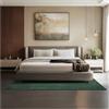 tectake® Tappeto Salotto, Tappeto Pelo Corto, Tappeti Salotto Design Elegante, Tappetino morbido, Lavabile in Lavatrice, Ideale per Sala da Pranzo, Camera, Studio, Soggiorno - Verde - 140 x 200 cm
