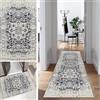 Mogetal Passatoia classica boho per corridoio lungo, cucina, camera da letto, antiscivolo, lavabile, 60x500cm, vintage, tappeto passatoia durevole, passatoia per cucina, corridoio, in poliestere
