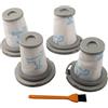 Generic Set di filtri per aspirapolvere, filtri lavabili di ricambio per X-Pert 6.60 RH6821 RH6837 per X-Force Flex 8.60 RH9611 RH9637 RH9638, 4 filtri e 1 spazzola di pulizia