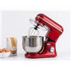 Genérico Frullatore Impastatrice 8L 2000W Impastatrice per Pane per Pasticceria, Robot da Cucina Impastatore, Basso Rumore, Potente e Professionale, 6 Velocità con Pulso, Ciotola in Acciaio Inox (Rosso)