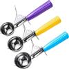 Louttary 1 set di pale divise, 3 cucchiai per biscotti, porzionatore per gelato, per cupcake