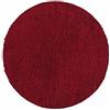 Teppium Moderno Tappeto Salotto 80 cm Rotondo Rosso - Shaggy Tappeto per scendiletto Camera da Letto, Cucina y Soggiorno - Tappeto Morbido y Fluffy, Monocromatico, facile manutenzione