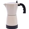 unkonwcy Macchina da Caffè Elettrica Con Base Italia - Caffettiera Italiana 300ML 6 Tazze (Bianco)
