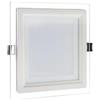Generic UNIVERSO PANNELLO LED SLIM QUADRATO DA INCASSO 24W CON CORNICE IN VETRO 24W 2400 LUMEN CCT 3000K - 4000K - 6500K