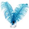 PATIKIL 30 Pz Piume Struzzo Naturali Ingrosso 10-12 Pollici/ 25-30 cm Grandi Piume Struzzo per Artigianato Decorazione Casa Matrimonio Festa Vaso Decorativo (Azzurro Chiaro)
