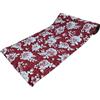 SalGiu Tappeto Cucina al Metro Fantasia Floreale Rose e Farfalle Passatoia Antiscivolo Lavabile Gommato Pvc (2 Metri, Bordeaux)