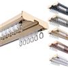 Generic Binario Per Tende A Doppia Fila Silenzioso Binario Tenda Soffitto Scorrevole Bastoni Per Tende Doppi In Alluminio Sistemi Di Binario Tende Da Doccia 160 220 250 350 420cm(oro,180cm)