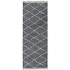 TESSO LIVING Tappeto Salotto Moderno 120 x 160 cm Grigio, Motivo Diamante, Tappeto Moderno a Pelo Alto, Super Morbido