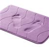 LINFKY Tappeto Bagno Memory Foam, Tappetino Bagno Antiscivolo, Tappeto Doccia Peluche Assorbente Antiscivolo Lavabile Adatto a Soggiorno Cucina Bagno (Lilla,50 x 80 cm)