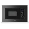 Klarstein Verosteel Microonde da Incasso con Grill - 20L, 700W Microonde & 800W Grill, 8 Programmi, Touch, Acciaio Inox, Forno Microonde Incasso, Acciaio inossidabile nero
