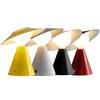 Generico UNIVERSO LAMPADA DA TAVOLO MODERNA CON PORTALAMPADA PER LAMPADINE E27 GIALLA BIANCA NERA ROSSA (ROSSA)