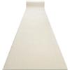 rugsx Passatoia KARMEL liscio - Runner monocolore per cucina, soggiorno e corridoio - bianco - 60x250 cm