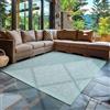 Carpettex Tappeto da Esterno Impermeabile 140 x 200 cm Blu - Tappeto Resistente alle Intemperie e Lavabile in Lavatrice - Tappeto per Giardino, Terrazza, Balcone, Campeggio