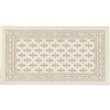 Casatessile CASA TESSILE Tappeto multiuso cotone GIGLIO con rete antiscivolo Lavorazione Riccio tipo Tappeto Sardo in Cotone - BEIGE, 60x110 cm.