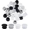 GORGECRAFT 32 PZ 4 Colori Tappi In Silicone per Saliera e Pepe 11mm Tappi per Sale Tappi di Ricambio Tappi per Bottiglia Riutilizzabili Tappi Rotondi per Bottiglie Tubi Pentole Cucina di Casa