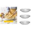 mille idee Kit Pastiera napoletana 3 ruoti cm 32 con Griglia Tagliapasta per Pastiera, Realizzata in Plastica, Ideale per Creare Pastiera, Diametro Ø 30 cm