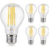 universo Lampadina LED sfera a filamento da 8 watt E27 Luce calda 3000K risparmio energetico 880 lumen lampada per illuminazione interna 220 V 5 pezzi