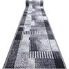 rugsx Passatoia corridoio Essenza - Antiscivolo, moderna e resistente, ideale per cucina, soggiorno e ingresso, grigio 80x400 cm