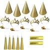 SPARKLERS CLUB Kit Cotillons Glitter Oro 10 Persone per Capodanno 2025! Include cappelli, fischietti, serpentini, cerchietto per capelli. Ideale per la vigilia e per creare ricordi memorabili