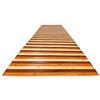 Tex family Tappeto in Legno Bamboo Woody © Passatoia Antiscivolo Multiuso Cucina Bagno Ingresso (Cm. 50x180, Sfumato Arancio)