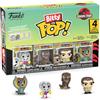 Funko Bitty POP! 4 Pack: Jurassic Park - Mr DNA, Dilophosaurus (Fossil), Dennis Nedry, Dilophosaurus - 1 in 6 chance of receiving the rare Chase variant - Styles may vary - 0,9 pollici (2,2 cm)