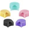 LUTER 5 Pezzi Cuscinetto Poggia Pollice Clarinetto/Oboe, Silicone Protezione Pollice Clarinetto Cuscino Poggia Pollice Oboe Poggiadito per Clarinetto (Rosa, Nero, Giallo, Blu, Viola)