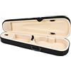 COMETX Custodia per violino professionale 4/4 Full Size a forma di triangolo, custodia rigida e super leggera con tracolla, beige