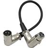 F Fityle Connettore XLR Maschio a 3 Pin E Connettore Femmina Cavo per Microfono Ad Angolo di 90 Gradi - 0,2