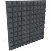 Generico Pannelli Fonoassorbenti autoestinguente Grigio Misura 50x50x5cm Pacco da 4