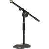 Stagg MIS-1112BK - Supporto da tavolo per microfono, con braccio di estensione a giraffa