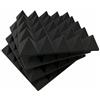 ZStyle Pannello fonoassorbente 10 Cm piramidale per correzione audio in poliuretano (100x50x10, Antracite classico) insonorizzanti isolamento acustico isolante per udito