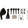 Uinfhyknd 4/4 pezzi violino cordiera pioli mentoniera acero ponte set