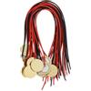GOOHOCHY Pickup Cavo e Disco Ottone 15 Pezzi in 20mm Piezoelettrico a 25cm Accessori per Chitarra Acustica Classica Trigger Batteria Audio Strumenti Musicali