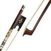 Surveal - Archetto professionale per violino, con pelle di serpente e legno di pernambuco intarsiato, suono caldo 1/4
