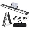 RELAX4LIFE Pianoforte Digitale Pieghevole con 88 Tasti e Pedale, Tastiera Elettronica Portatile con Bluetooth, Uscita MIDI e Interfaccia di Alimentazione USB per Principianti, Bambini e Adulti