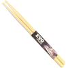 EVO Drumsticks - Bacchette per batteria professionali modello 2B in hickory, noce americano con punta in legno, punta a ghianda, stagionatura naturale.