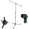 Proel RSM180 - Asta professionale a giraffa per Microfono con supporto microfonico Proel APM10, Nero - Bundle