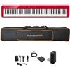 MusicalStore2005 StudioSet per Casio PX-S1100 (Casio PX-S1100 Red con Borsa Imbottita)