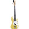 EKO GUITARS - VPJ-280 Cream, Basso Elettrico 4 Corde, Serie Tribute Starter, Corpo in Pioppo, Manico in Acero, Tastiera 21 Tasti in Resina Eko WPC, Colore Cream
