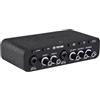 summina Interfaccia audio USB per registrazione scheda audio con doppio XLR 48V Phantom Power 32-bit 384KHz Plug and Play Effetto riverbero per streaming podcasting online karaoke vocalist