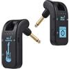 Btuty Sistema Wireless per Chitarra 2,4G, Set di Ricevitore e Trasmettitore Ricaricabile per Chitarra Elettrica, Basso, Strumenti a Vento Elettrici, Plug and Play