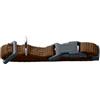 HUNTER collare per cane LONDON VARIO BASIC in nylon, regolabile, con chiusura di sicurezza, resistente, leggero, ad asciugatura rapida e facile da pulire, colore: marrone, taglia S