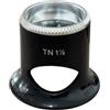 Bergeon 2611-TN 6.7X - Lente di ingrandimento biconvessa Air 1,5, nero